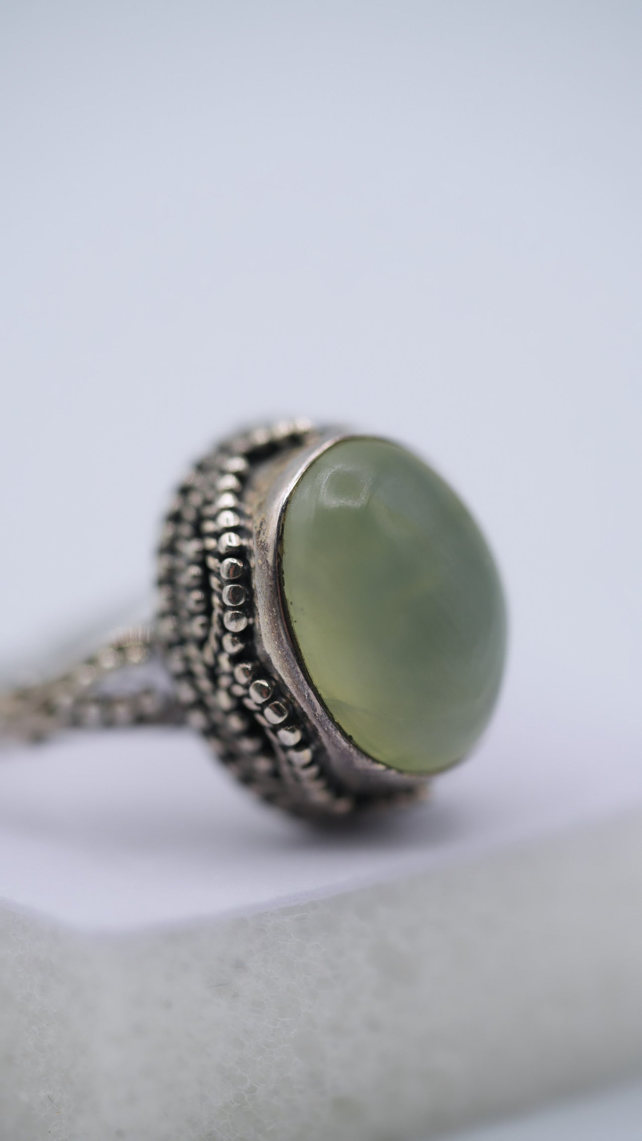 Green Phrenite Ring
