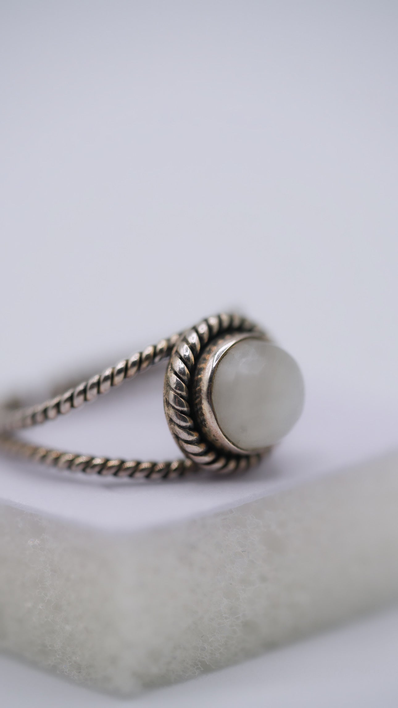 Moonstone Silver Ring