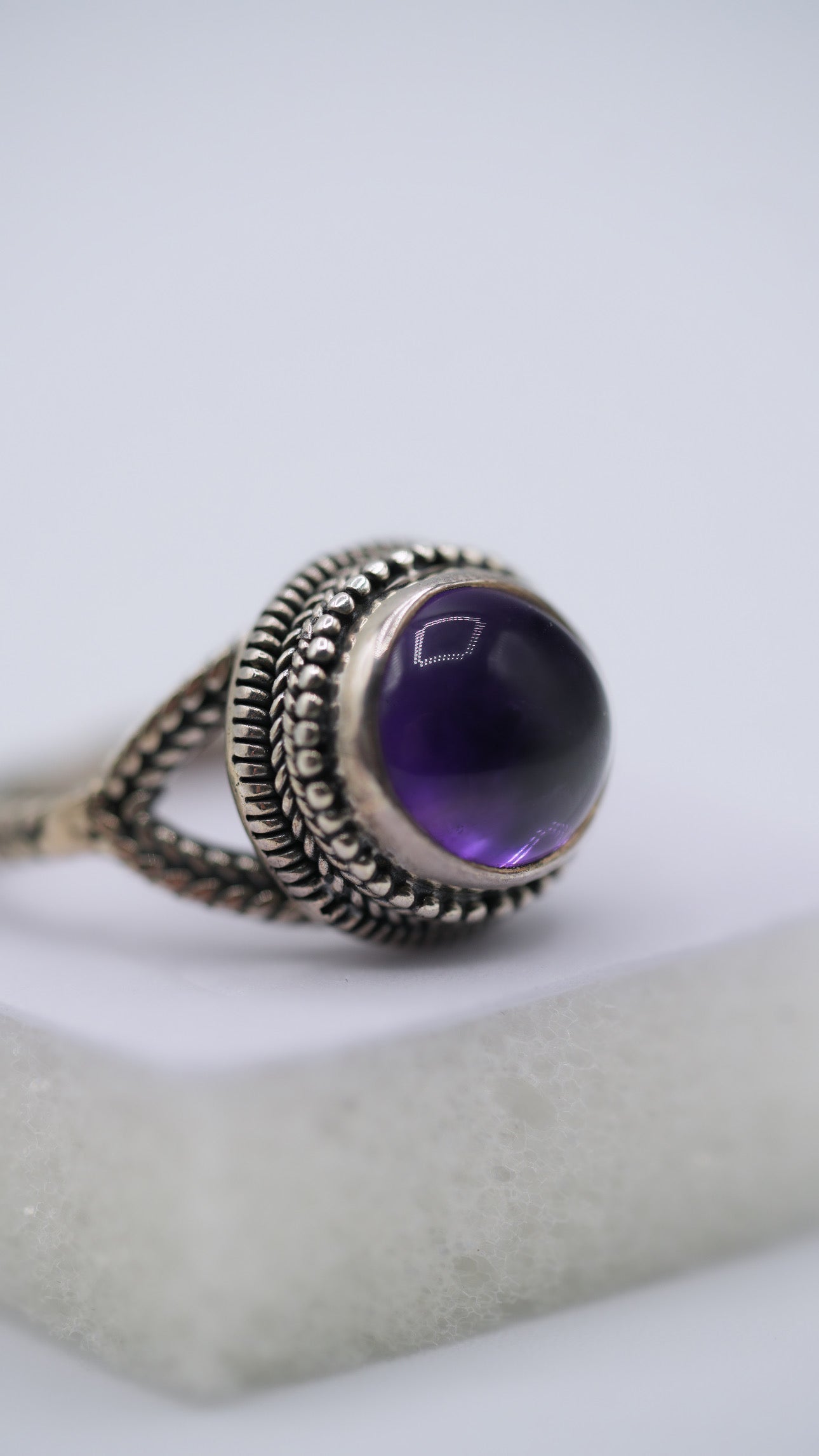 Amethyst Silver Ring