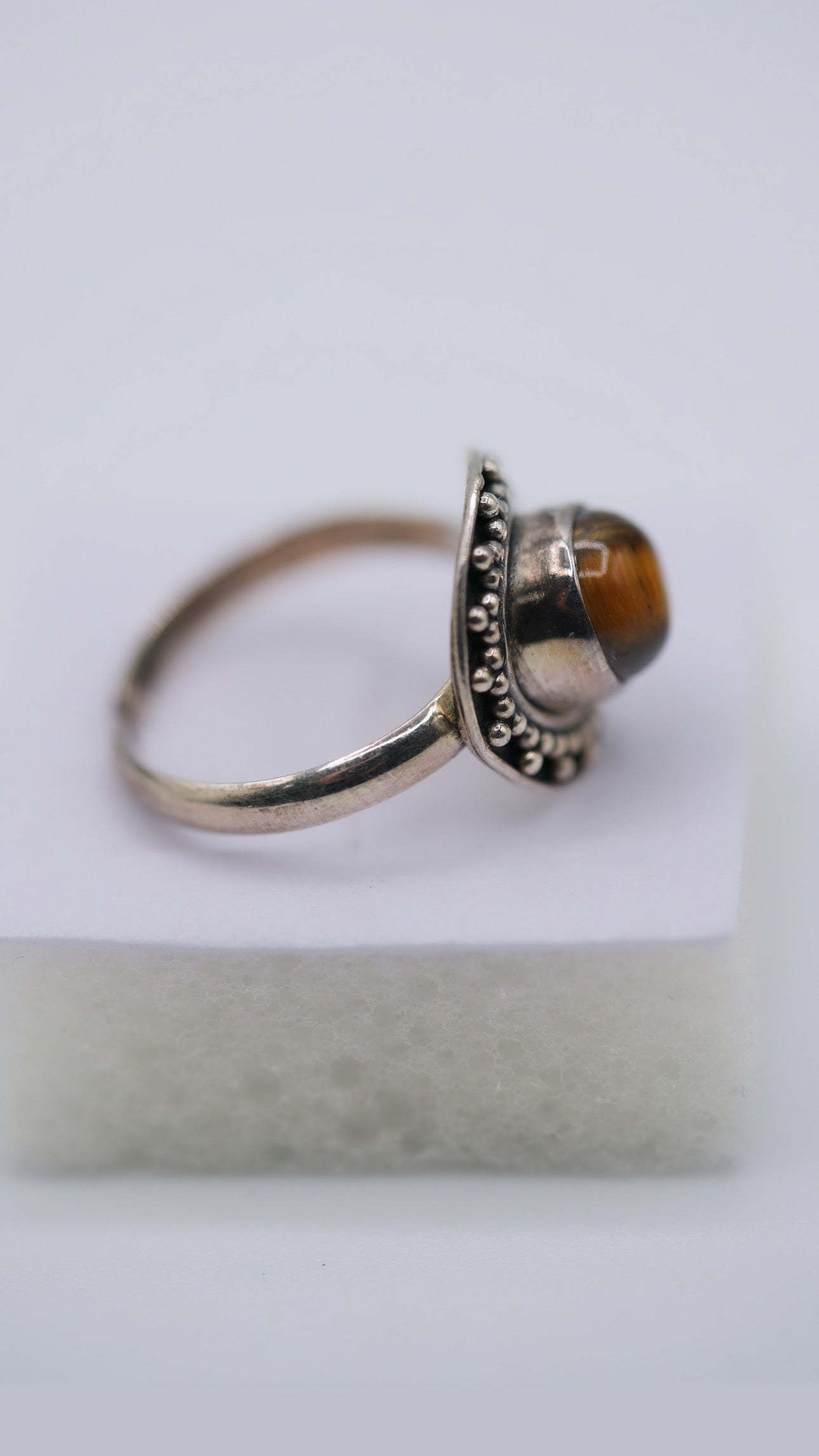 Tigers Eye Silver Ring