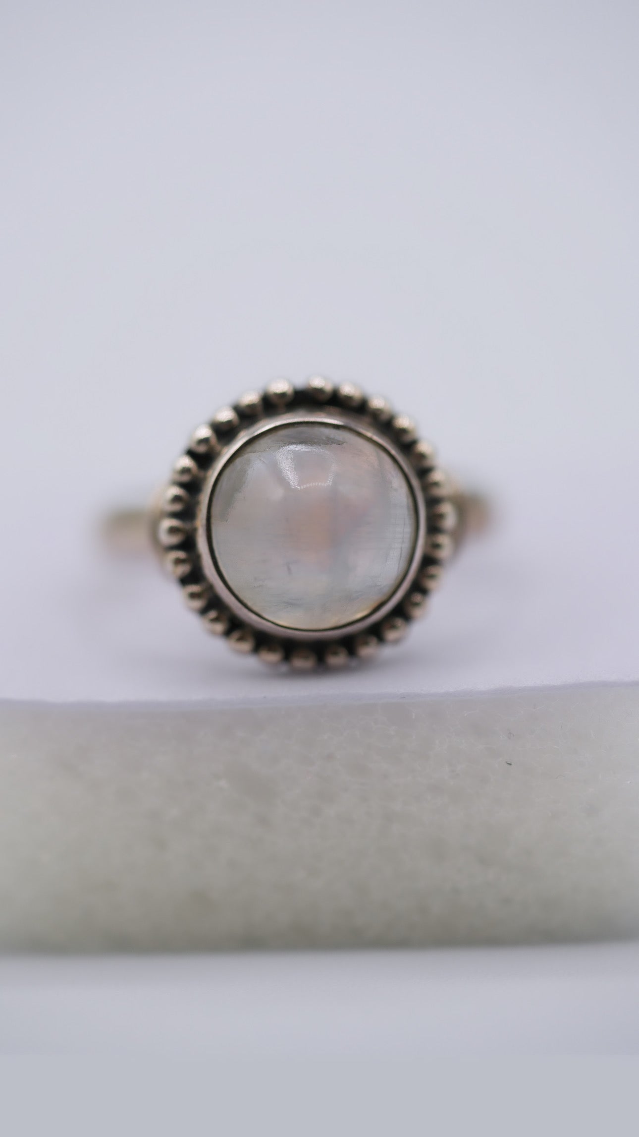 Moonstone Silver Ring