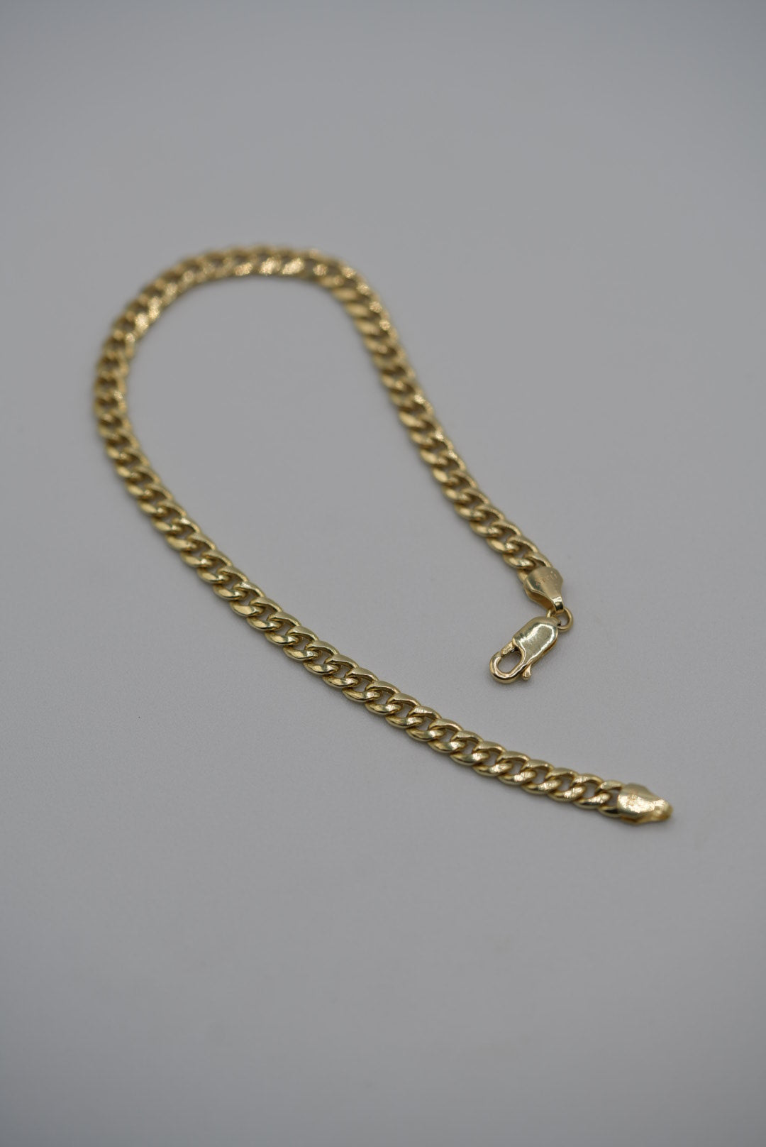 8.5” 5mm 10k Cuban Bracelet