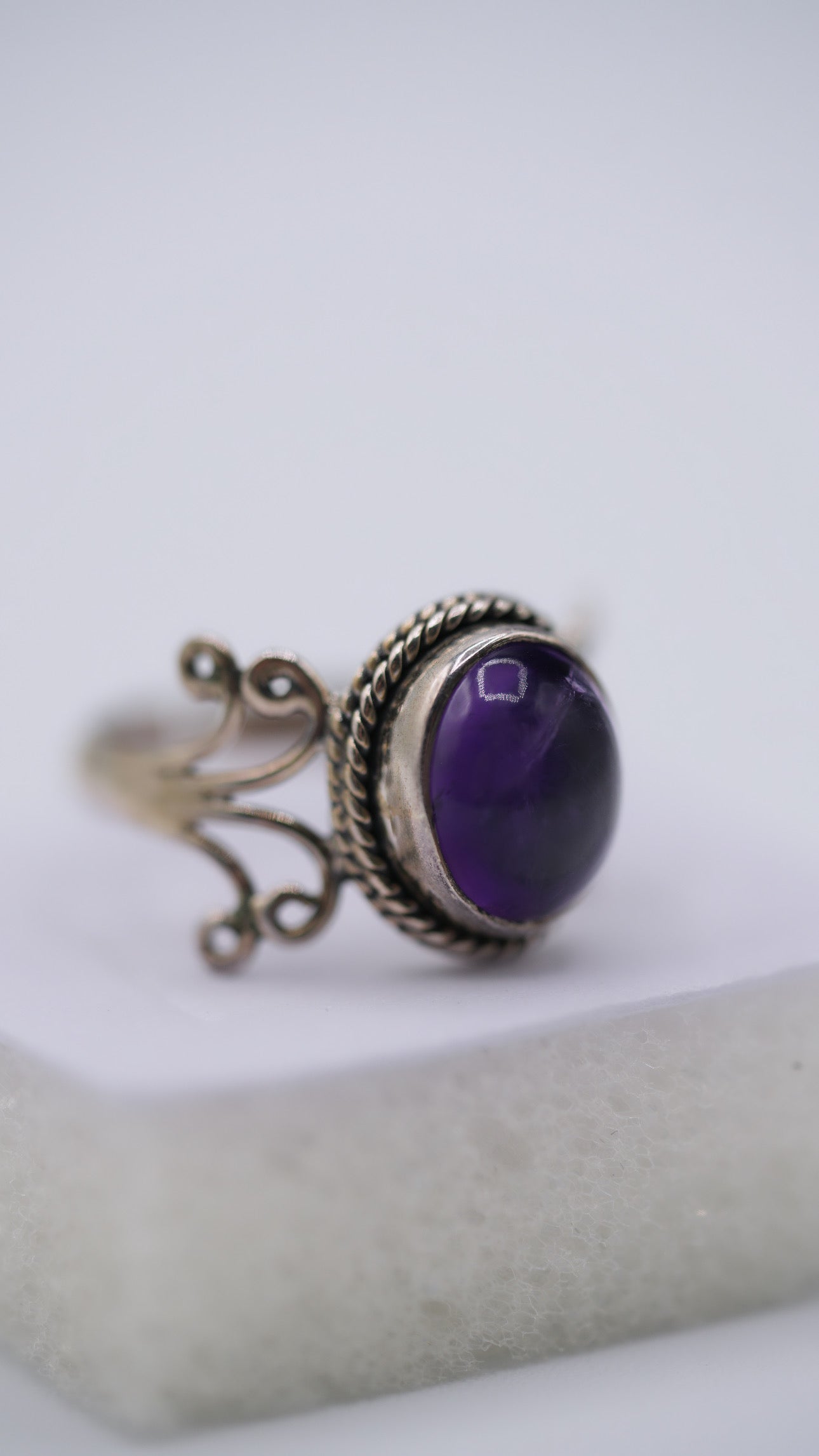 Amethyst Silver Ring