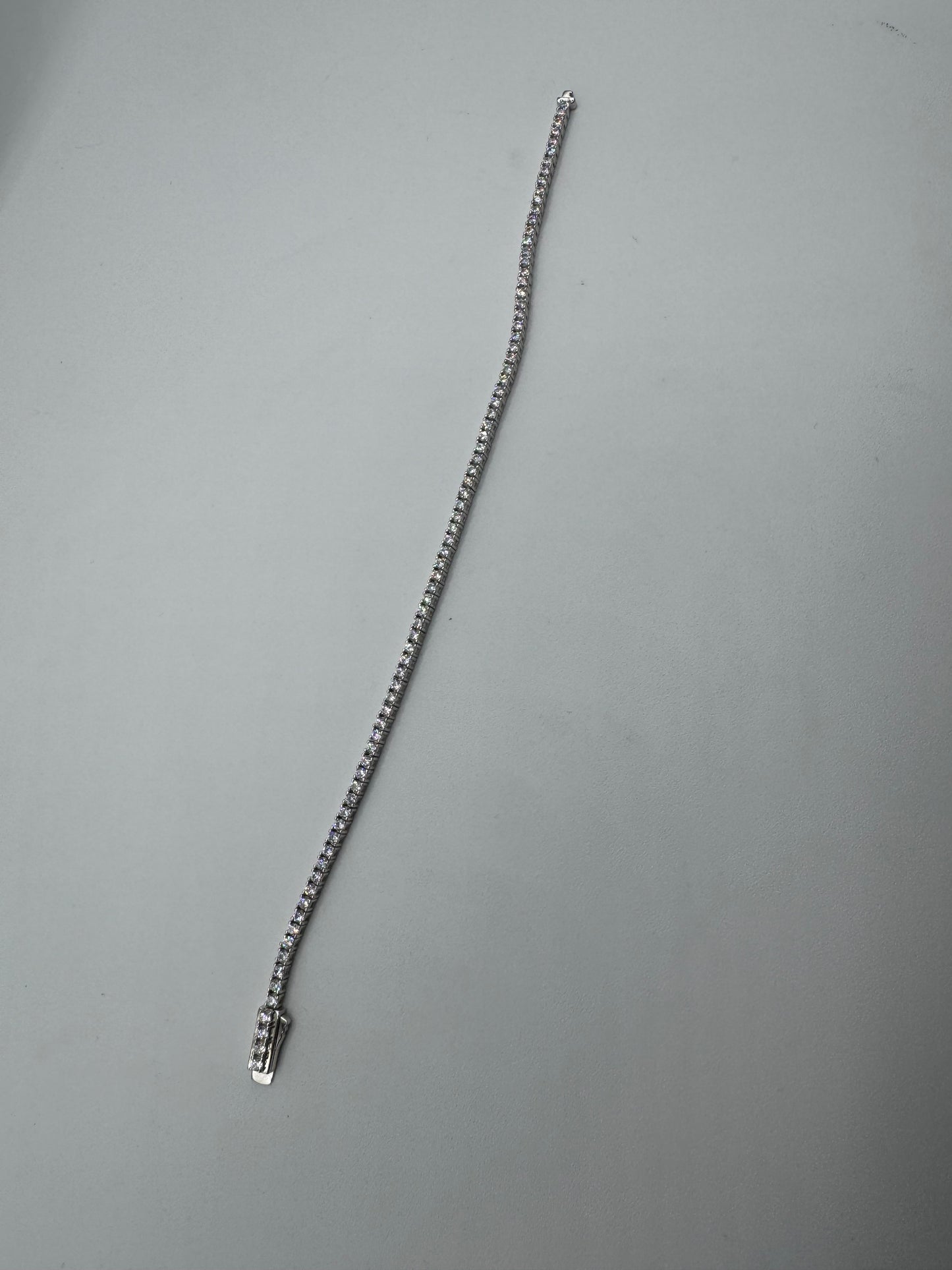 7.5” 2mm CZ Silver Tennis Bracelet