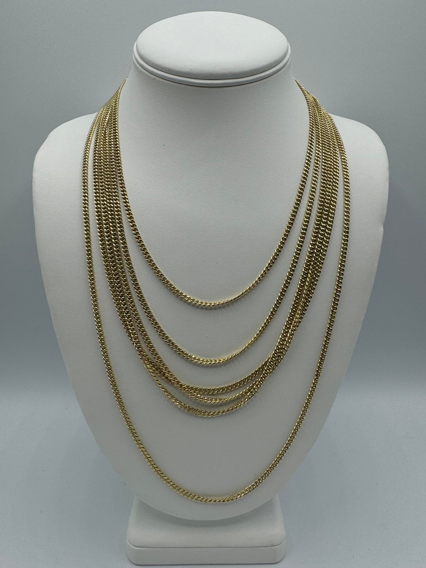 10k Gold 3mm Cubans
