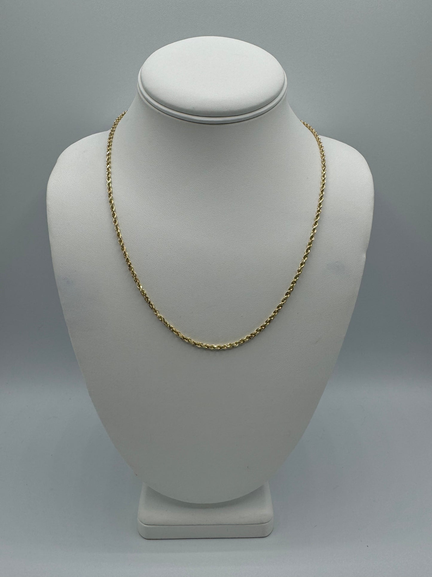 20” 2.5mm 10k Gold Rope