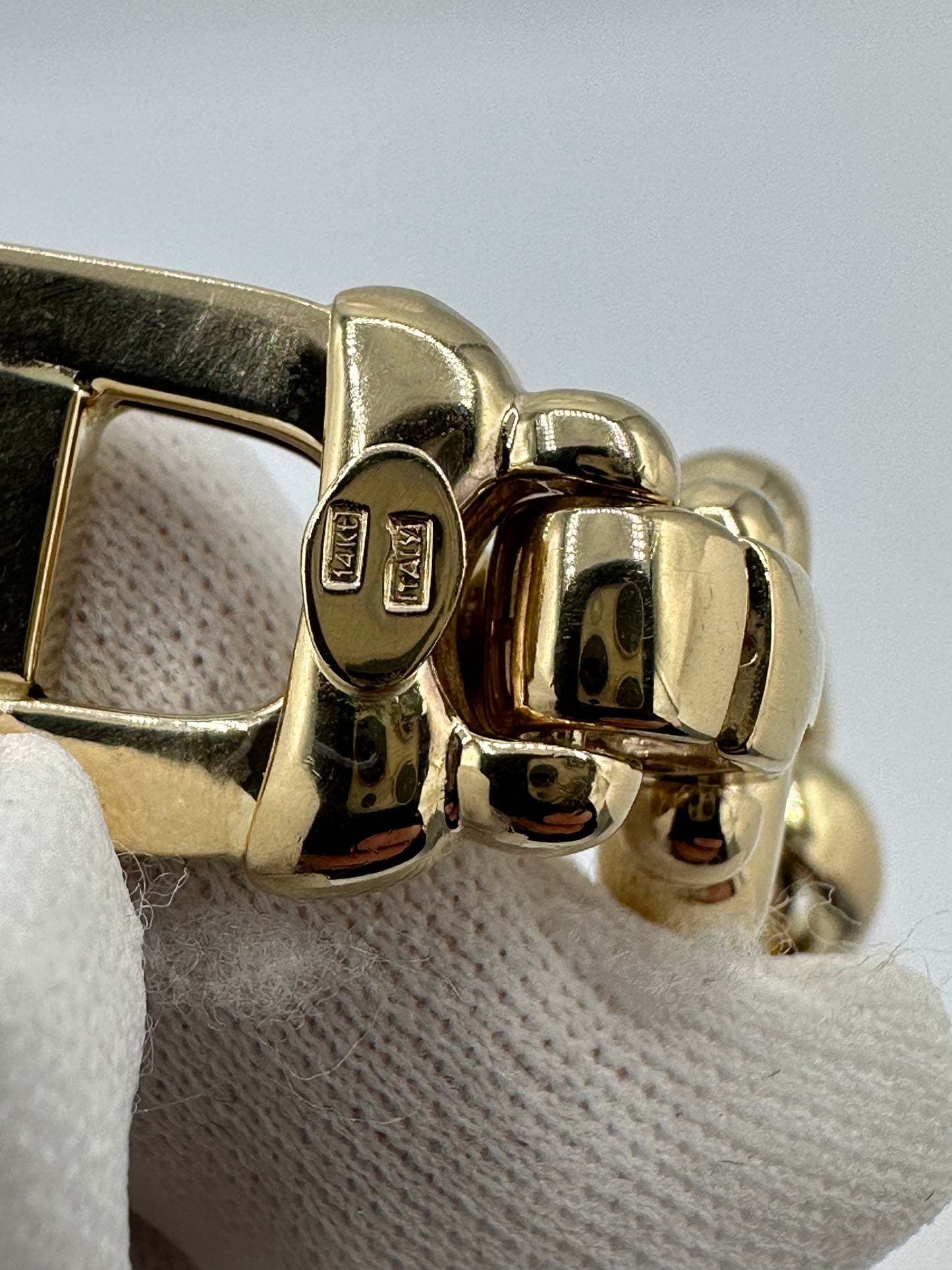 8.5” 13mm 14k Italian Unique Mariner Bracelet