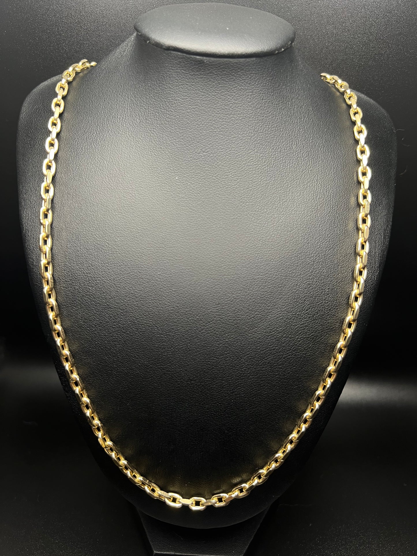 24” 10kt Gold 4.4mm Anchor