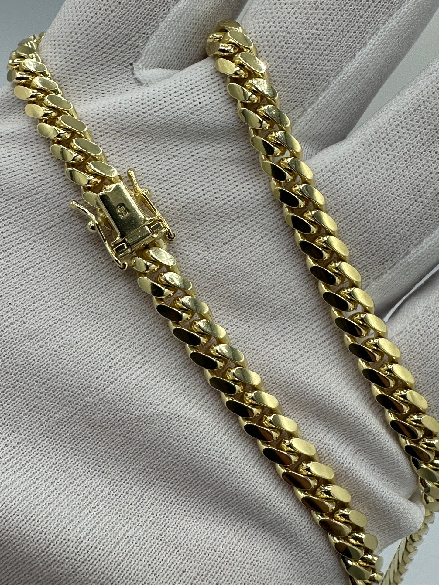 24” 6mm 10kt Gold Cuban