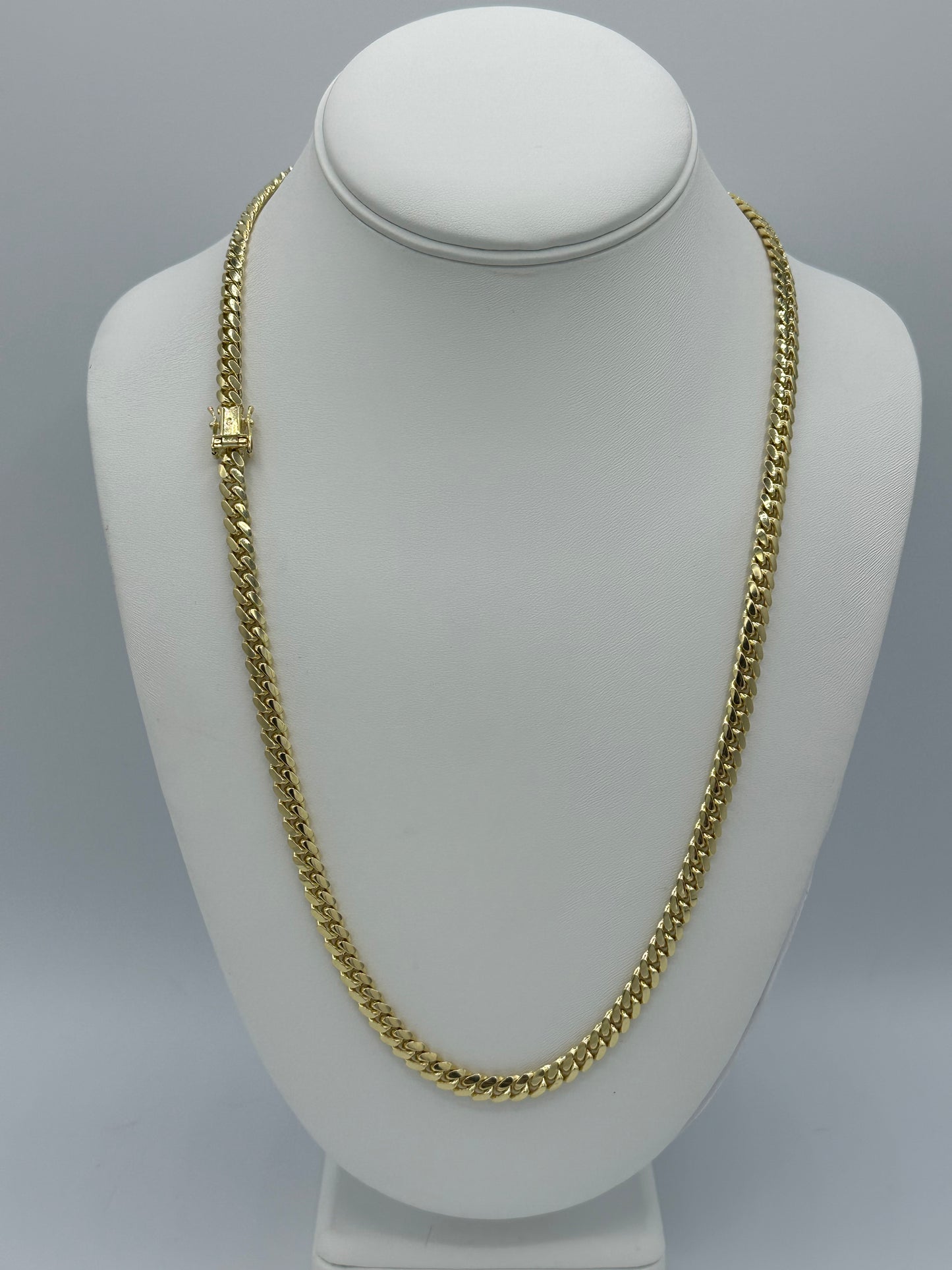 24” 6mm 10kt Gold Cuban
