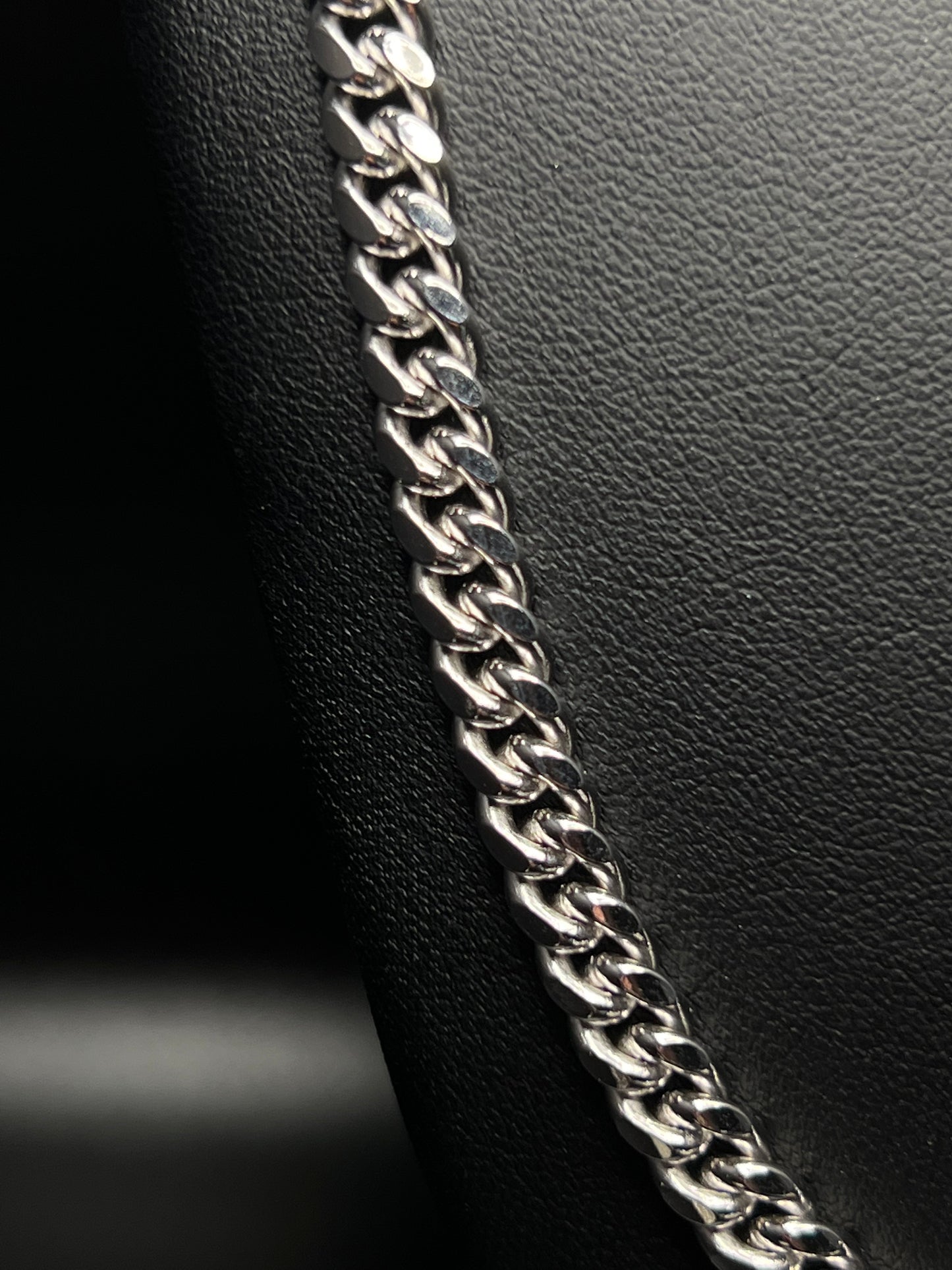 24” 6.5mm Silver Cuban