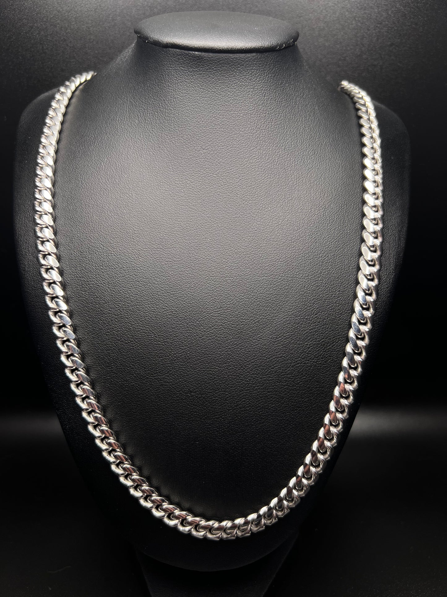 24” 7.5mm Silver Cuban