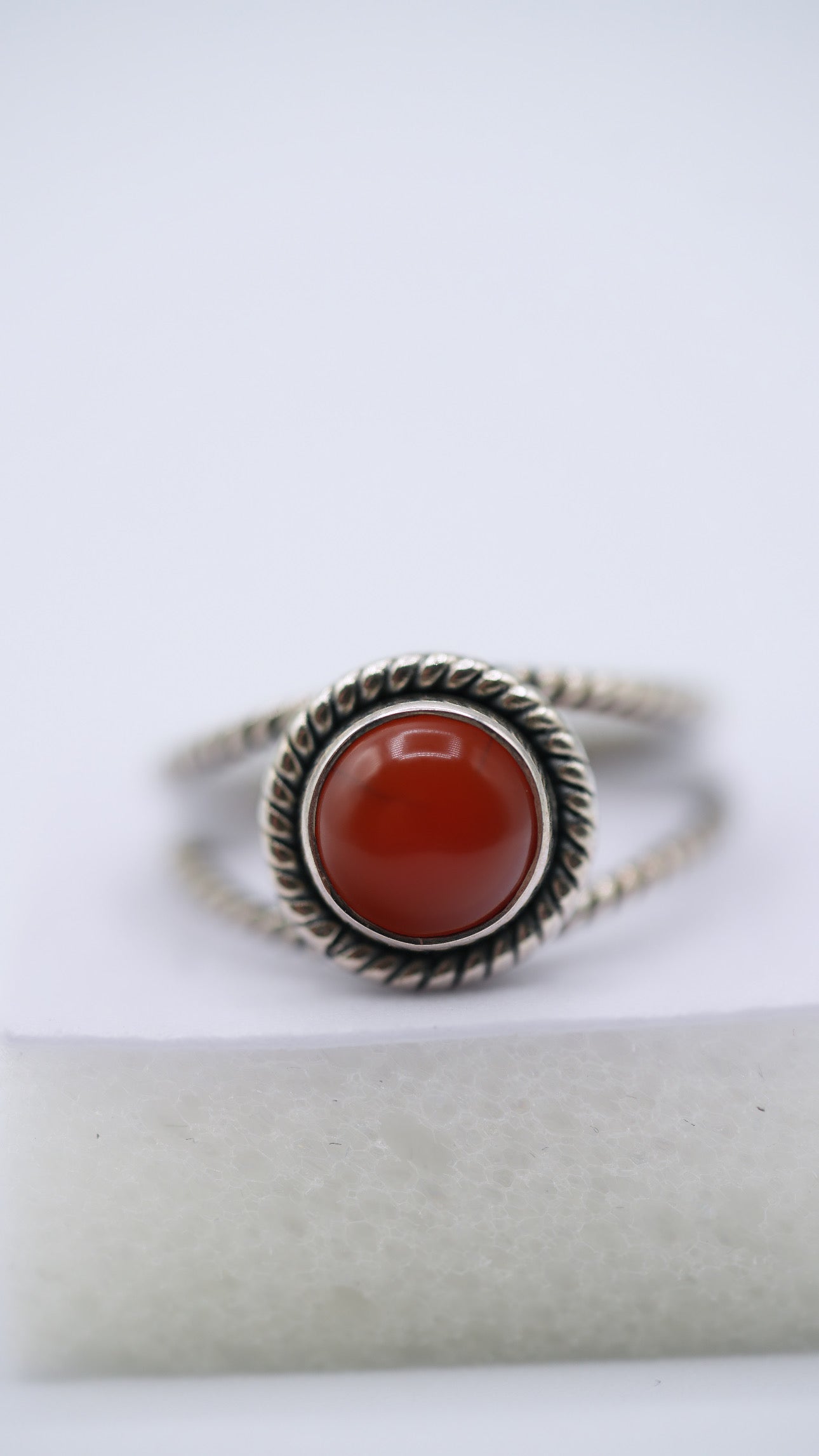 Carnelian Silver Ring