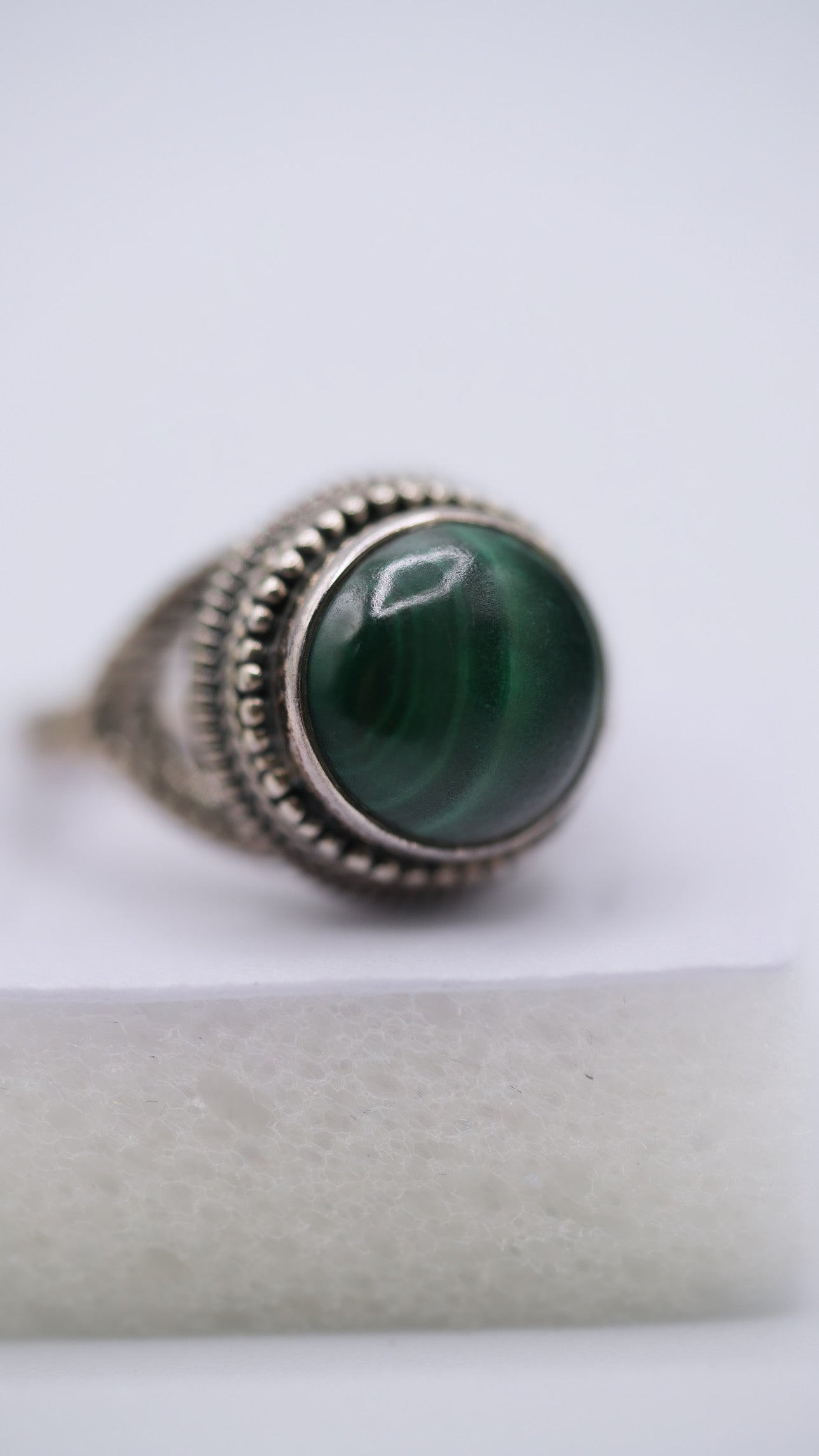 Malachite Silver Ring