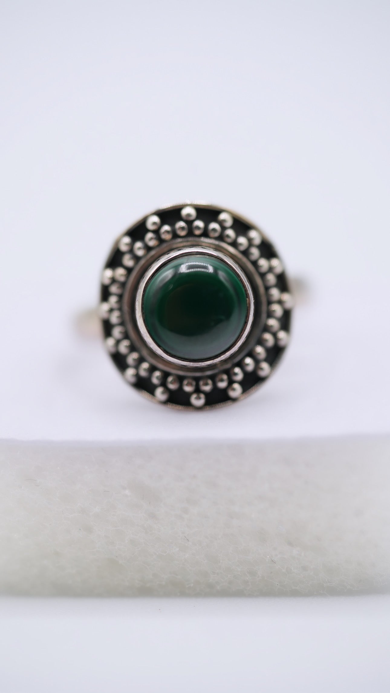 Malachite Silver Ring