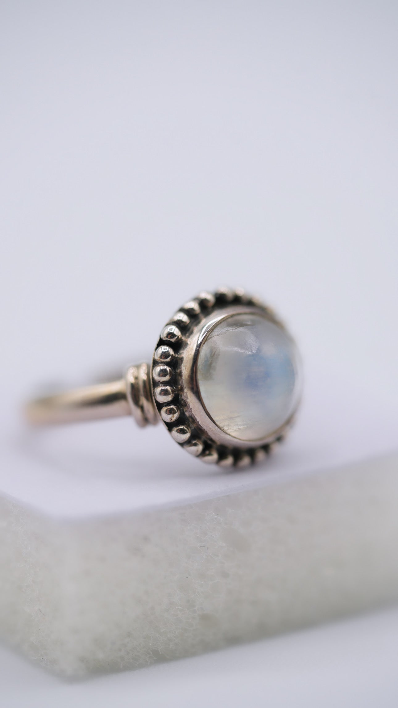 Moonstone Silver Ring