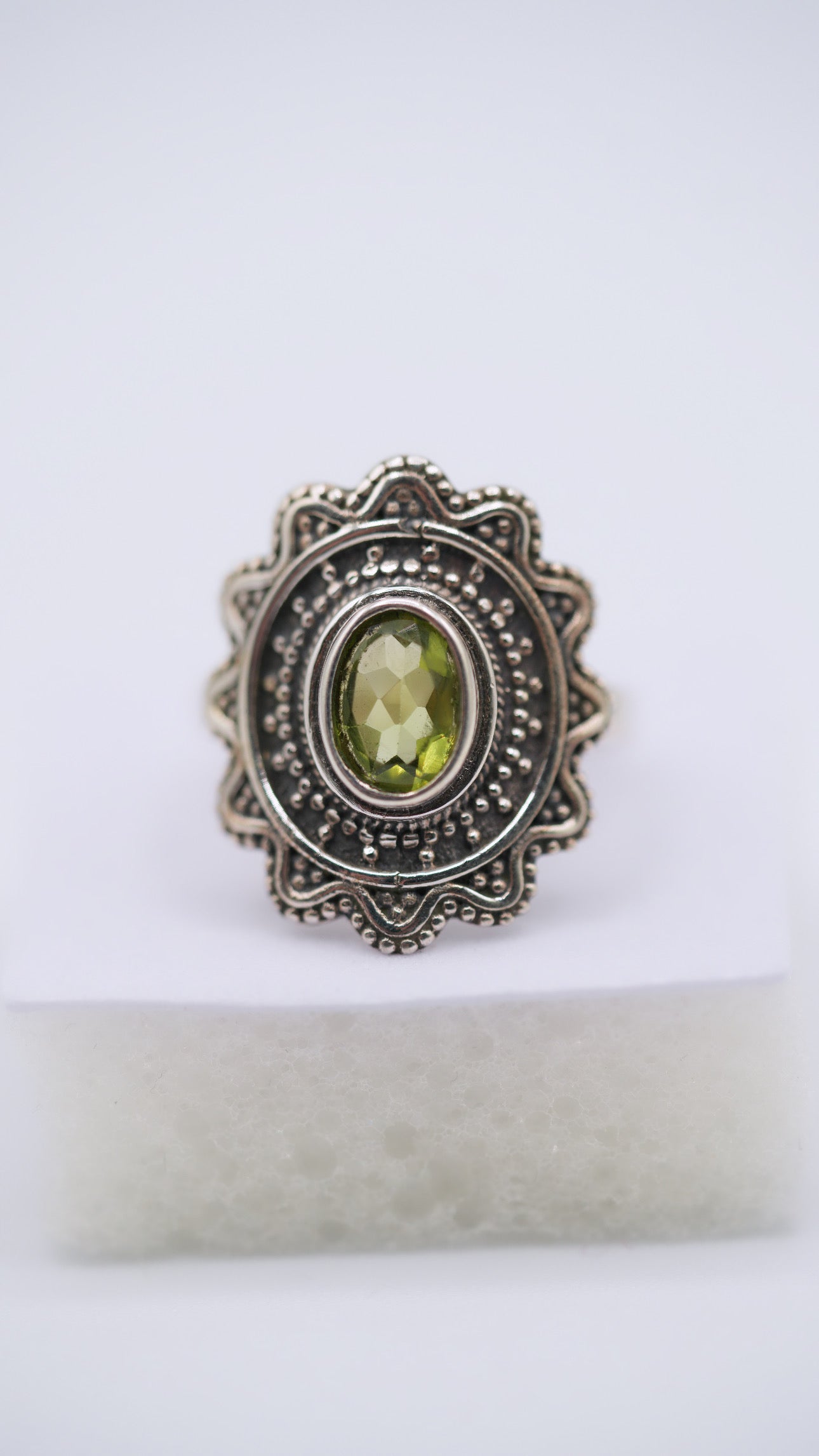 Peridot Silver Ring