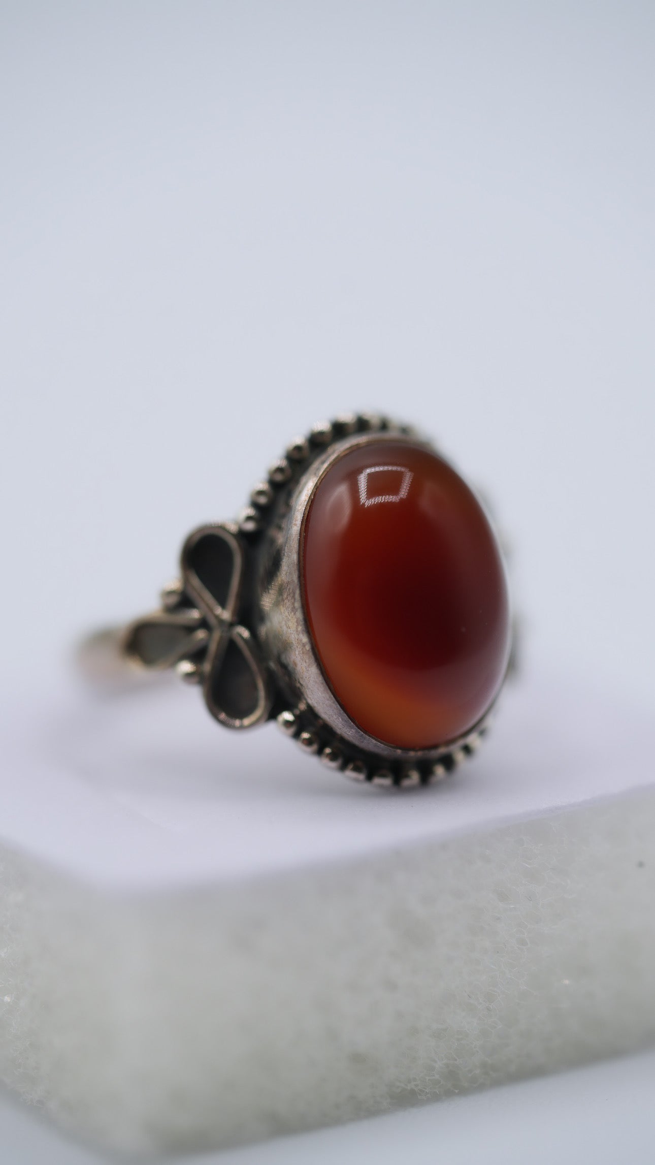 Carnelian Silver Ring