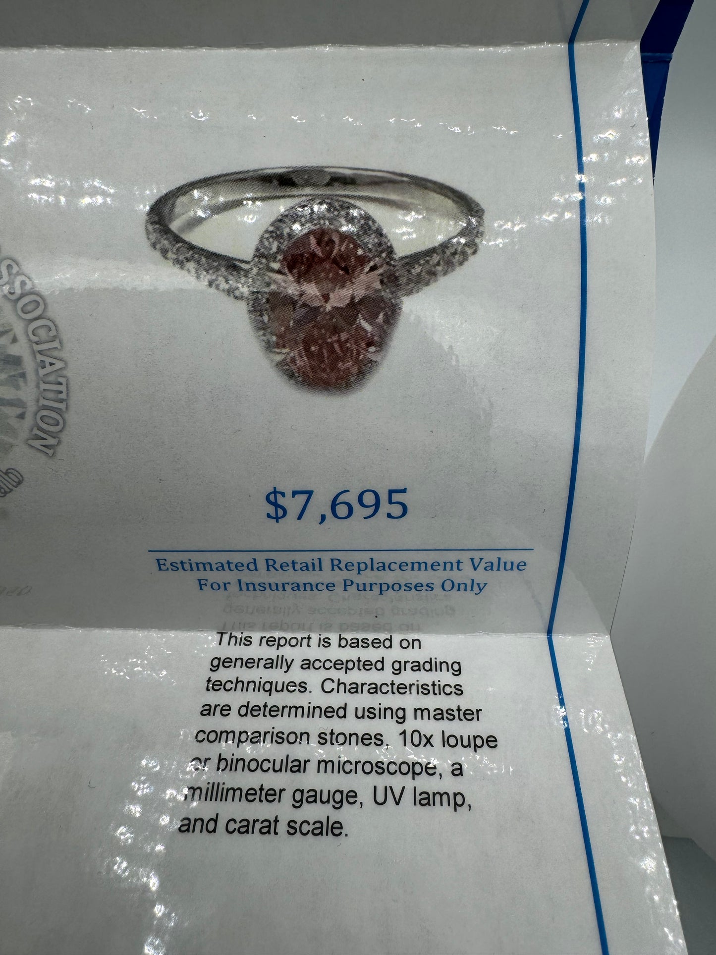 1.5ct VS2 Fancy Vivid Pink 14k White Gold Engagement Ring