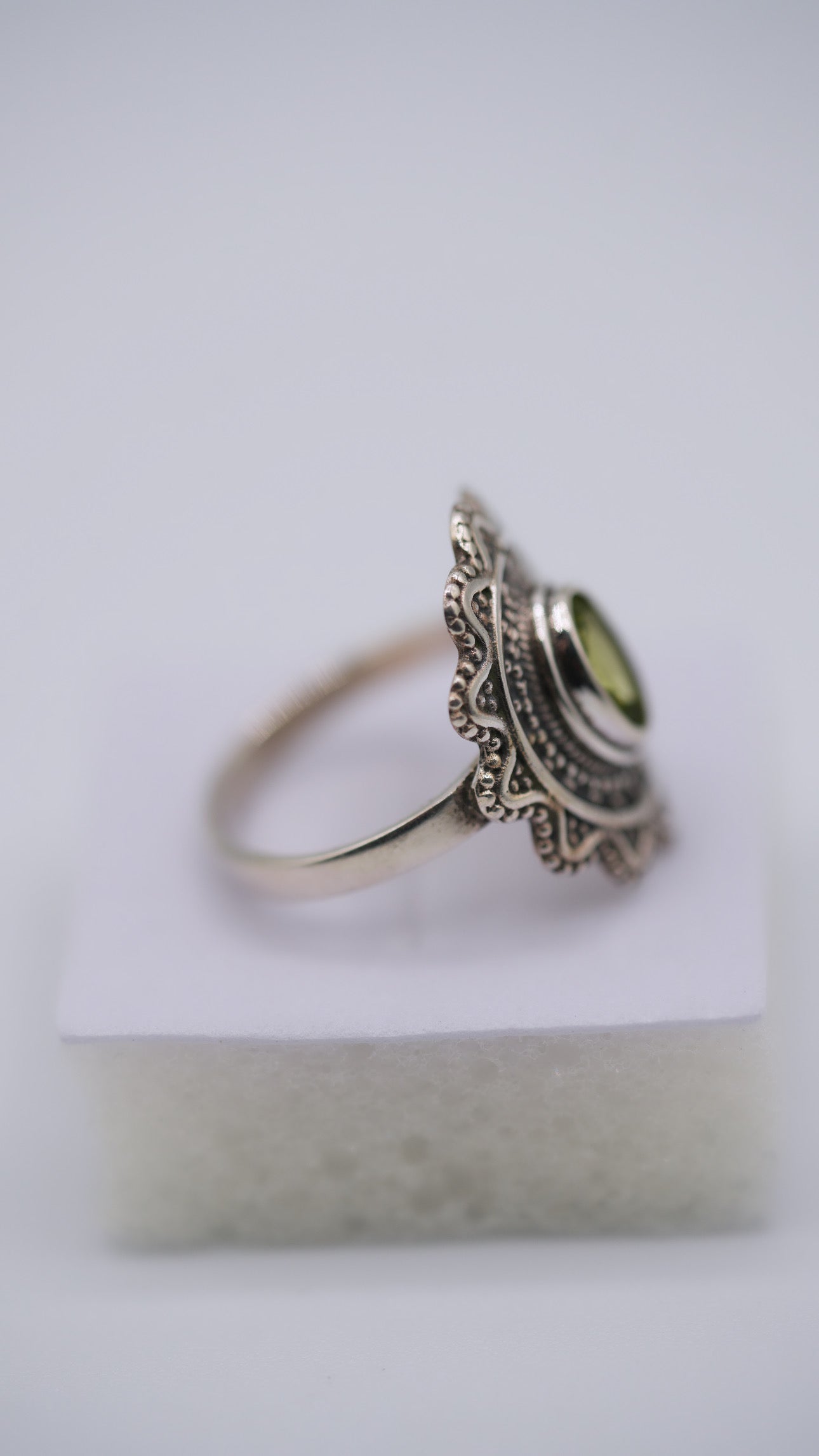 Peridot Silver Ring