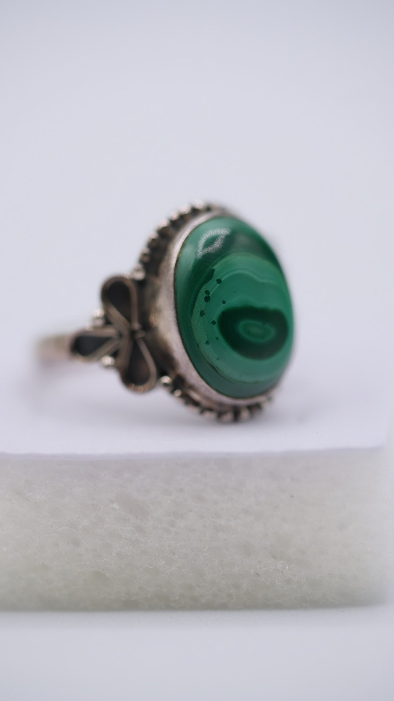 Malachite Silver Ring