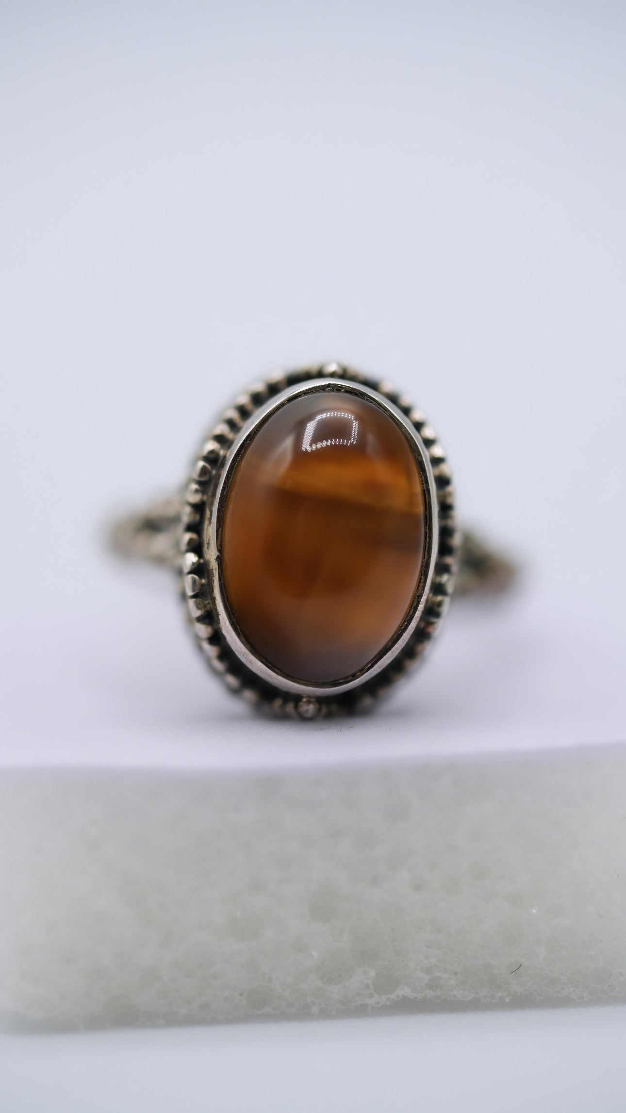 Tigers Eye Silver Ring