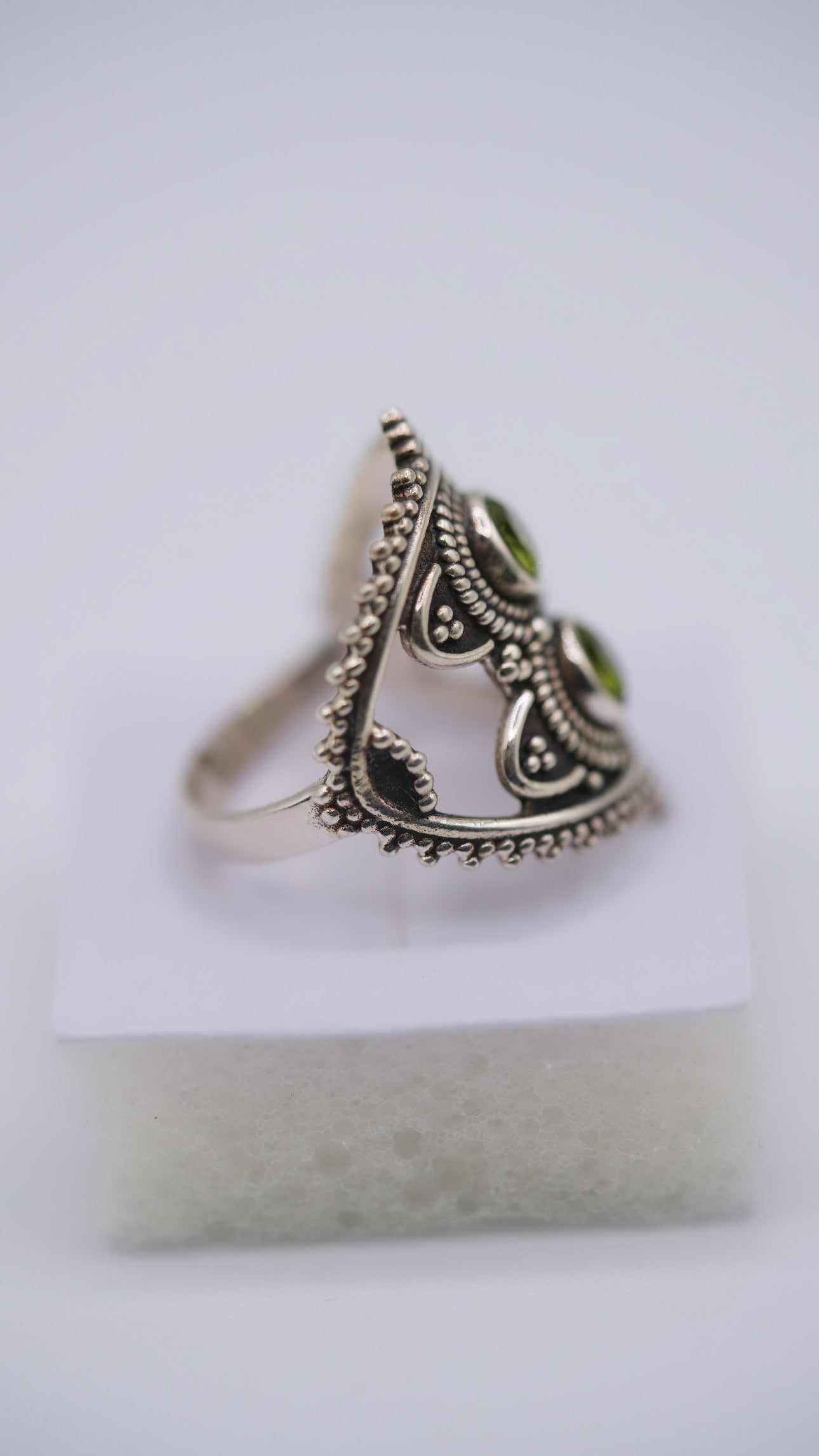 Peridot Silver Ring