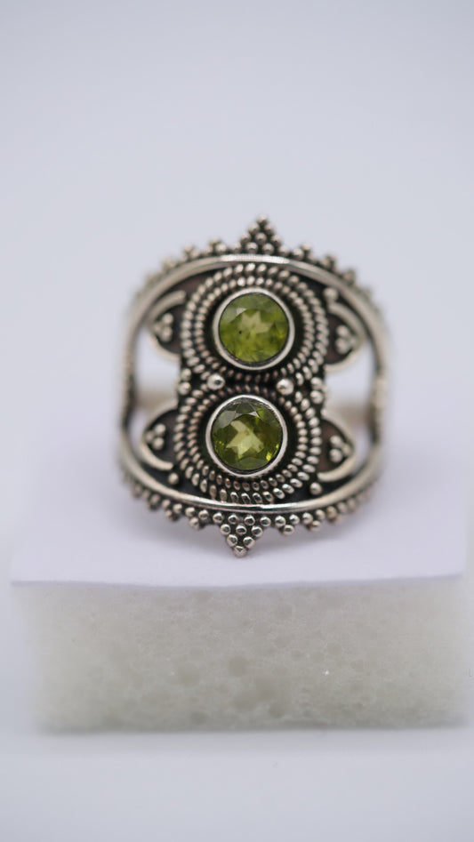 Peridot Silver Ring