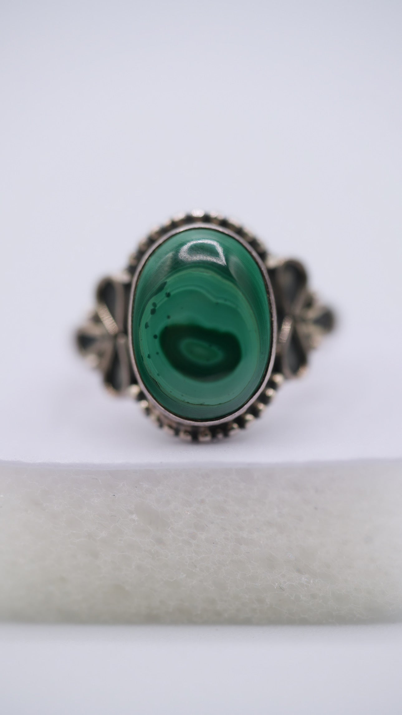 Malachite Silver Ring