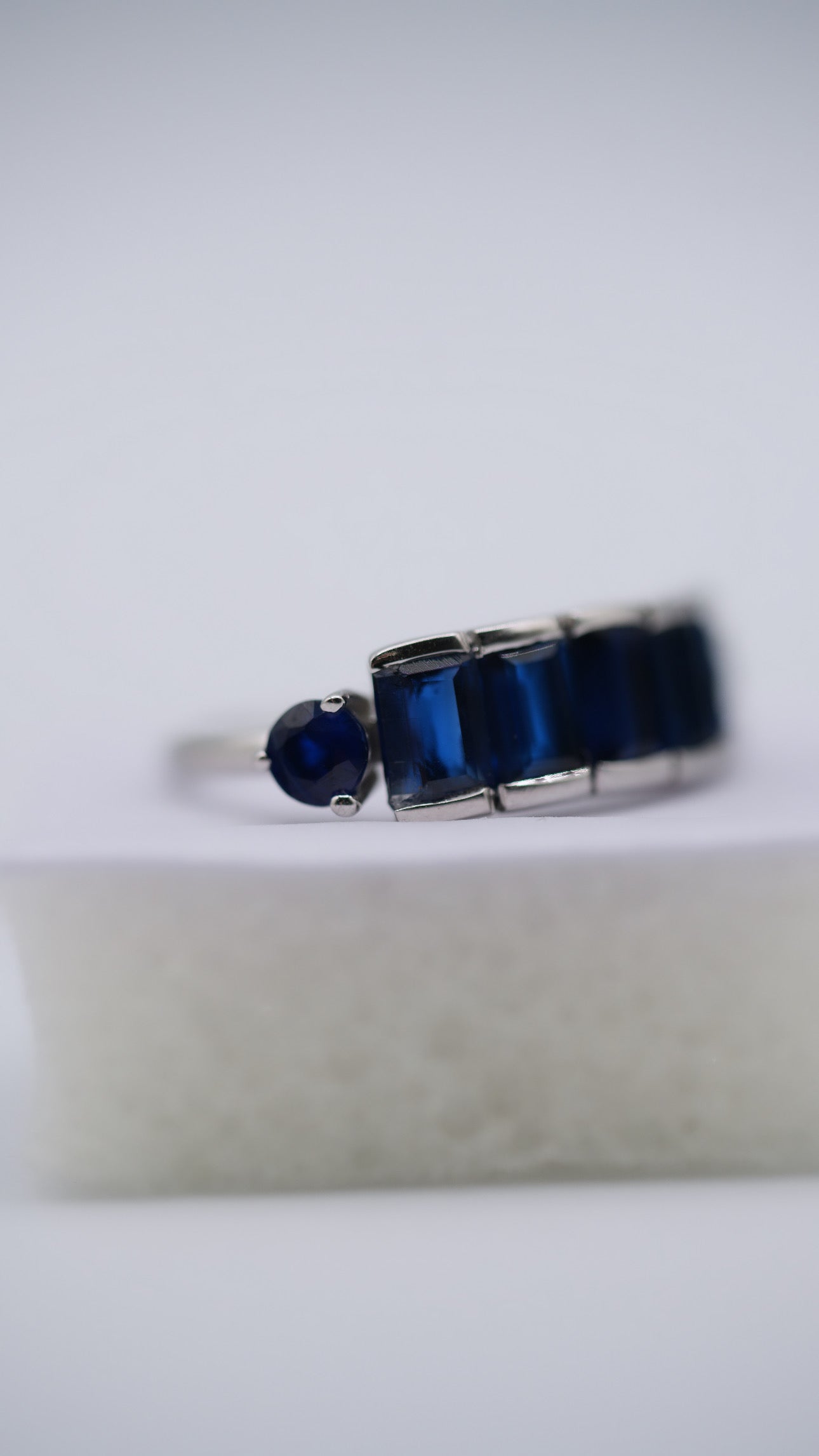 Sapphire Silver Ring