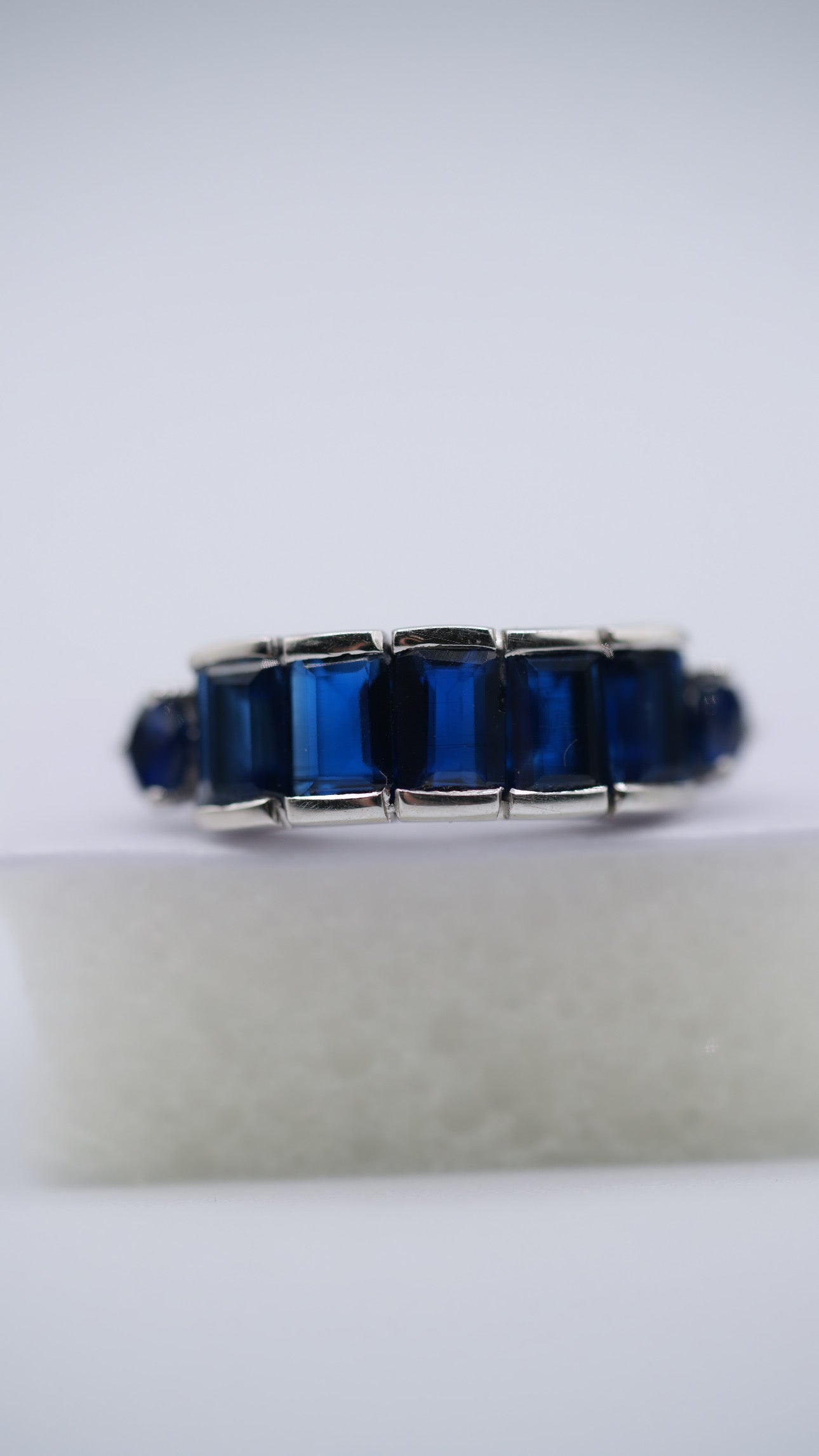 Sapphire Silver Ring