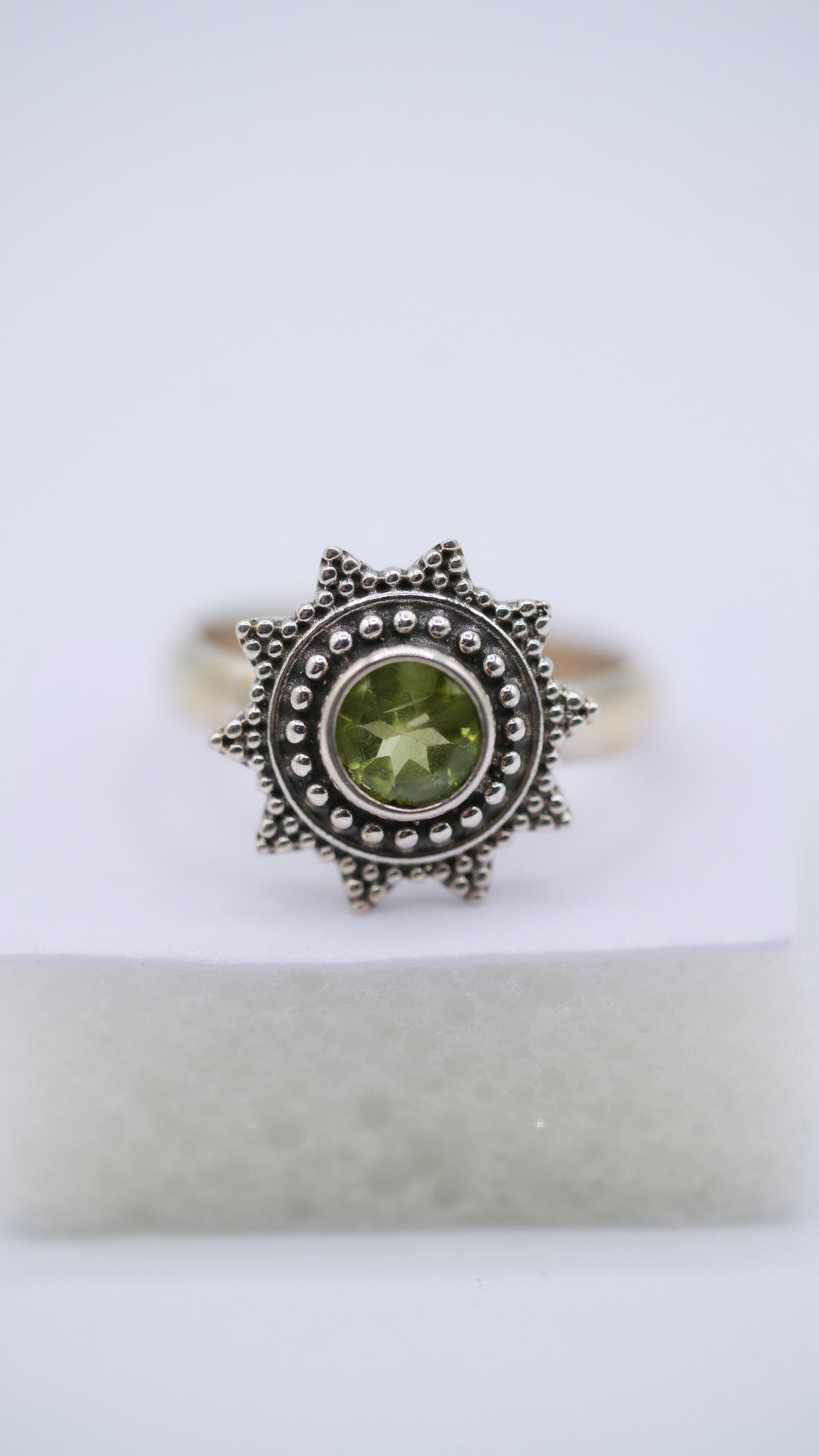 Peridot Silver Ring