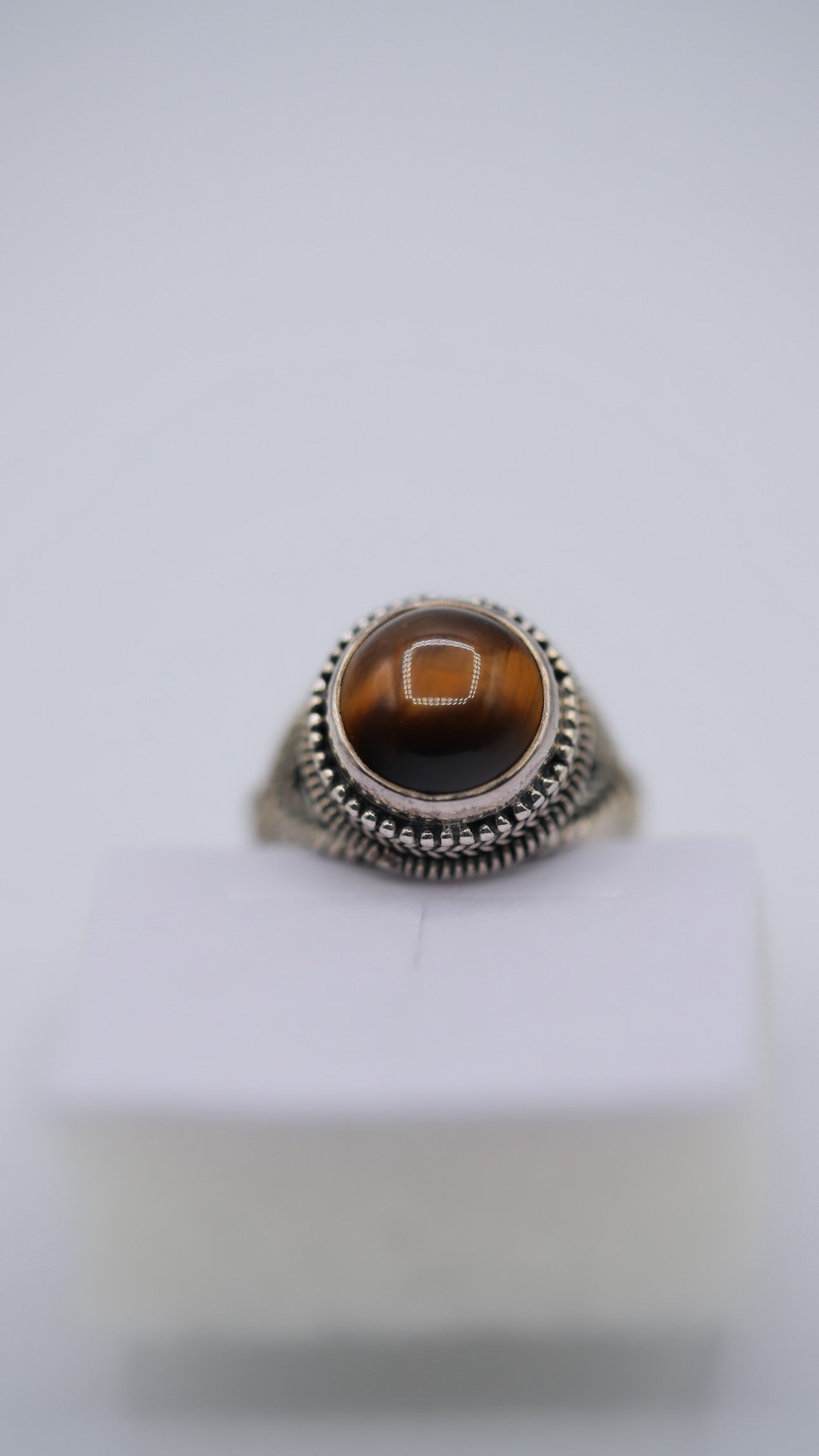 Tigers Eye Silver Ring