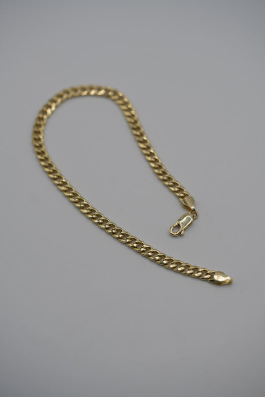 10k 8.5” 5mm Cuban Bracelet