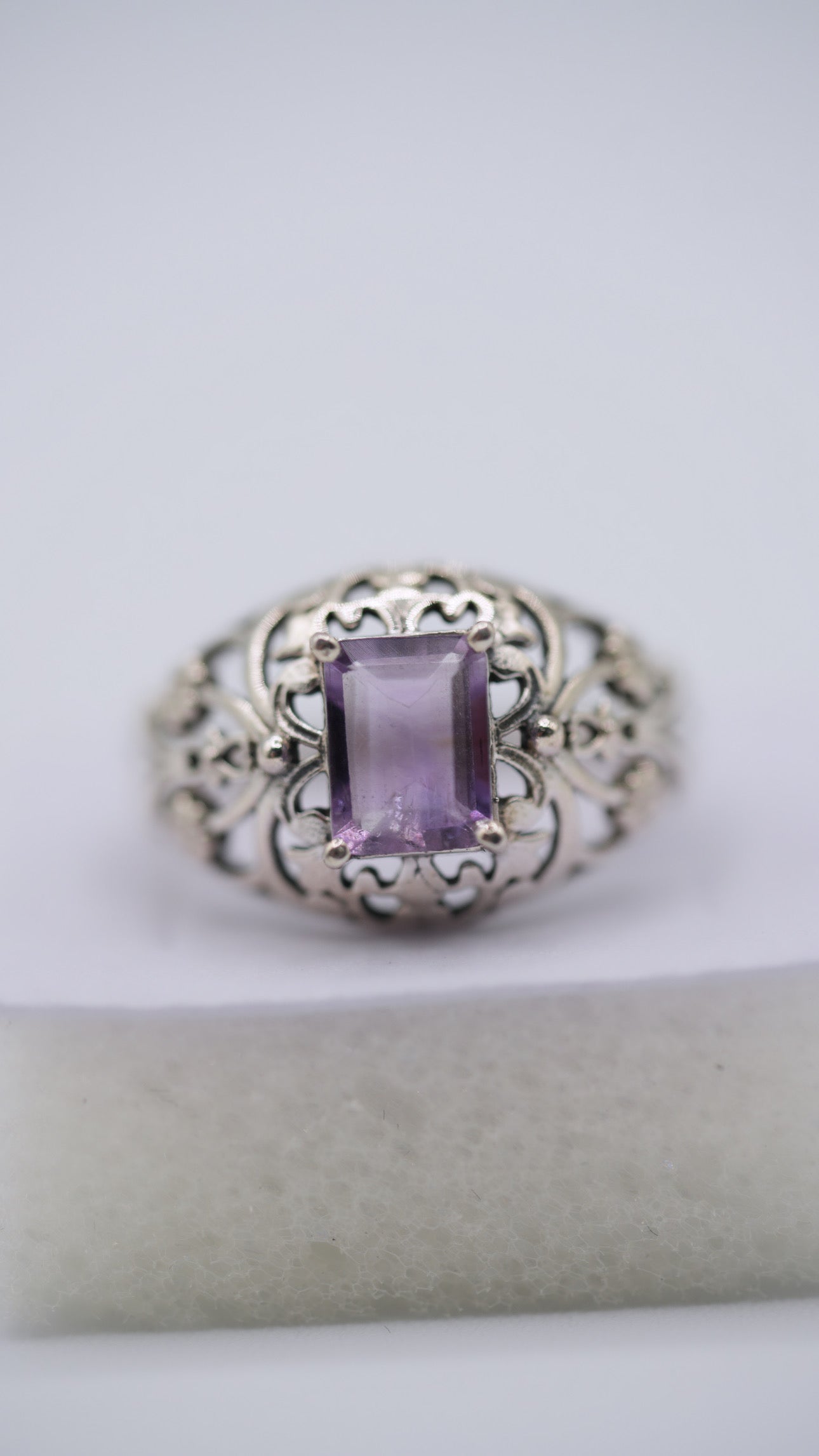 Amethyst Silver Ring