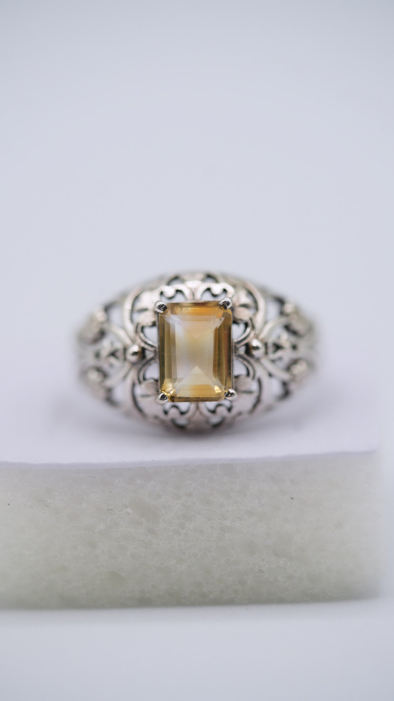 Citrine Silver Ring