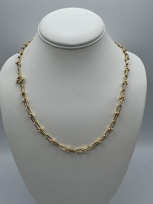 20” 4.6mm 14k Fancy Paperclip