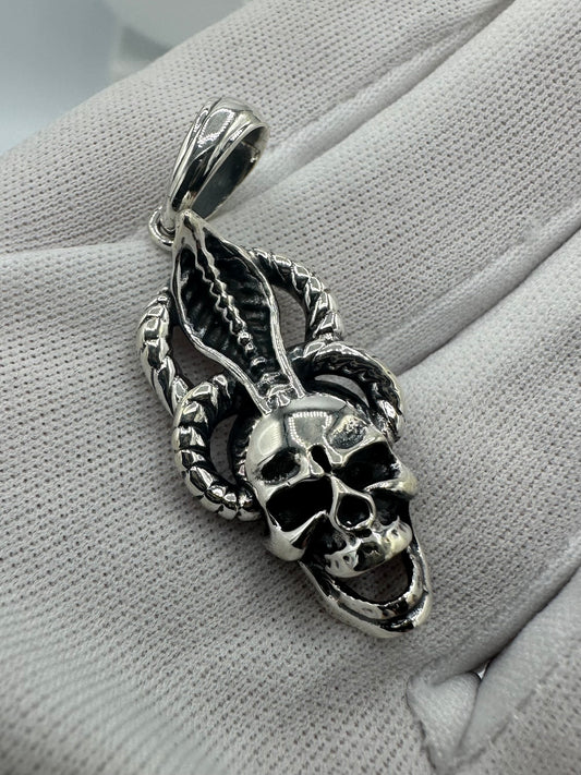 Skull and Cobra Pendant