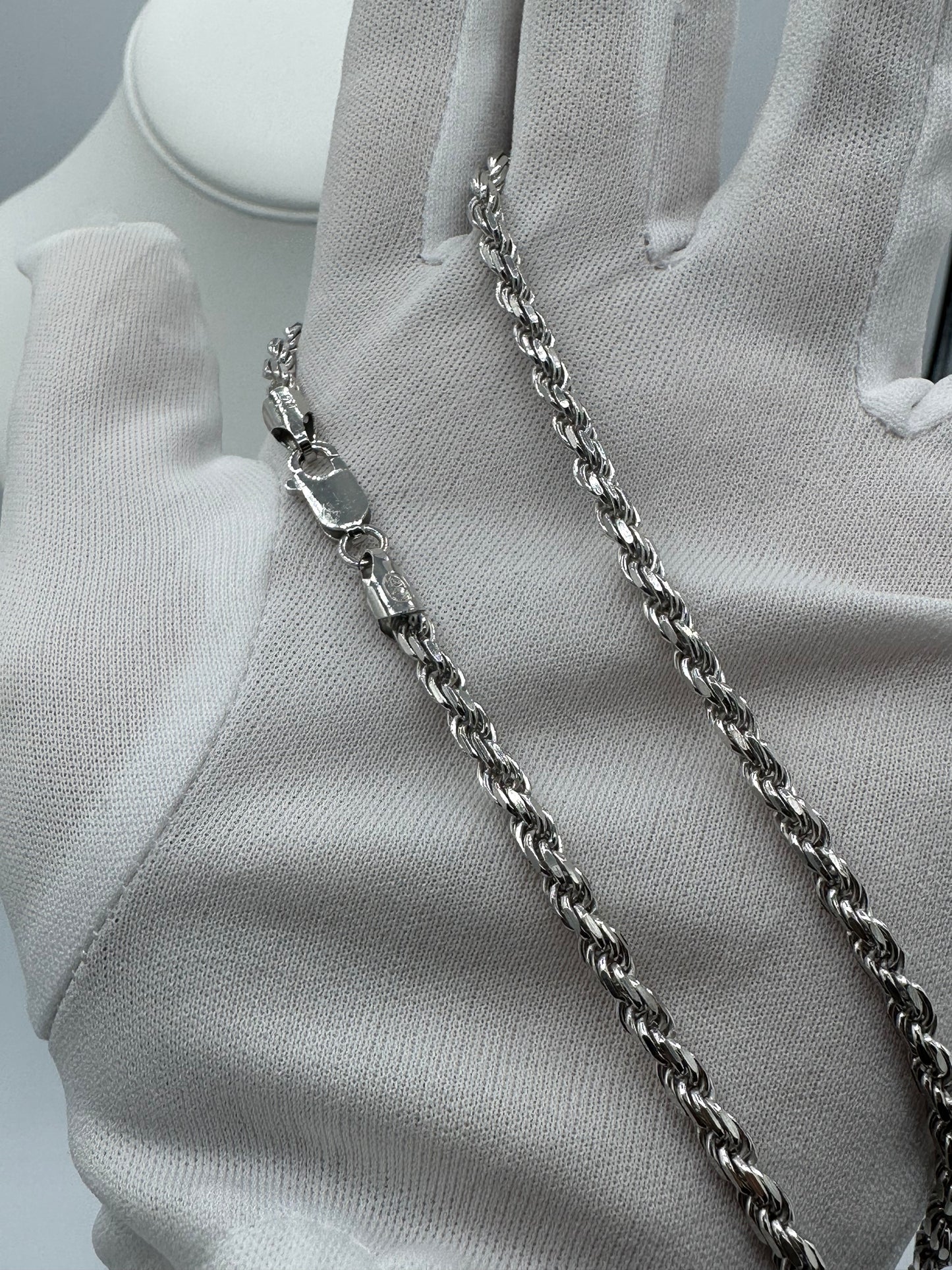 22” 4mm Silver Rope