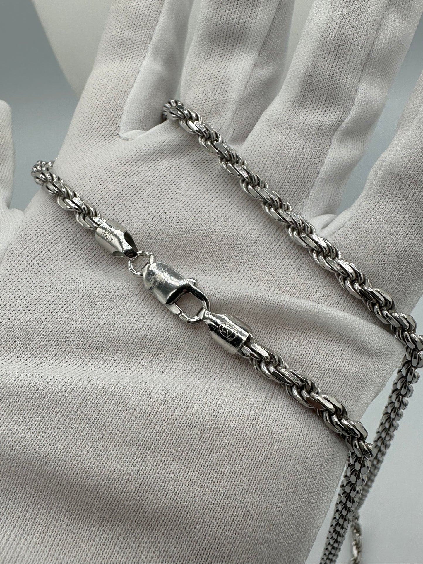 24” 5mm Silver Rope