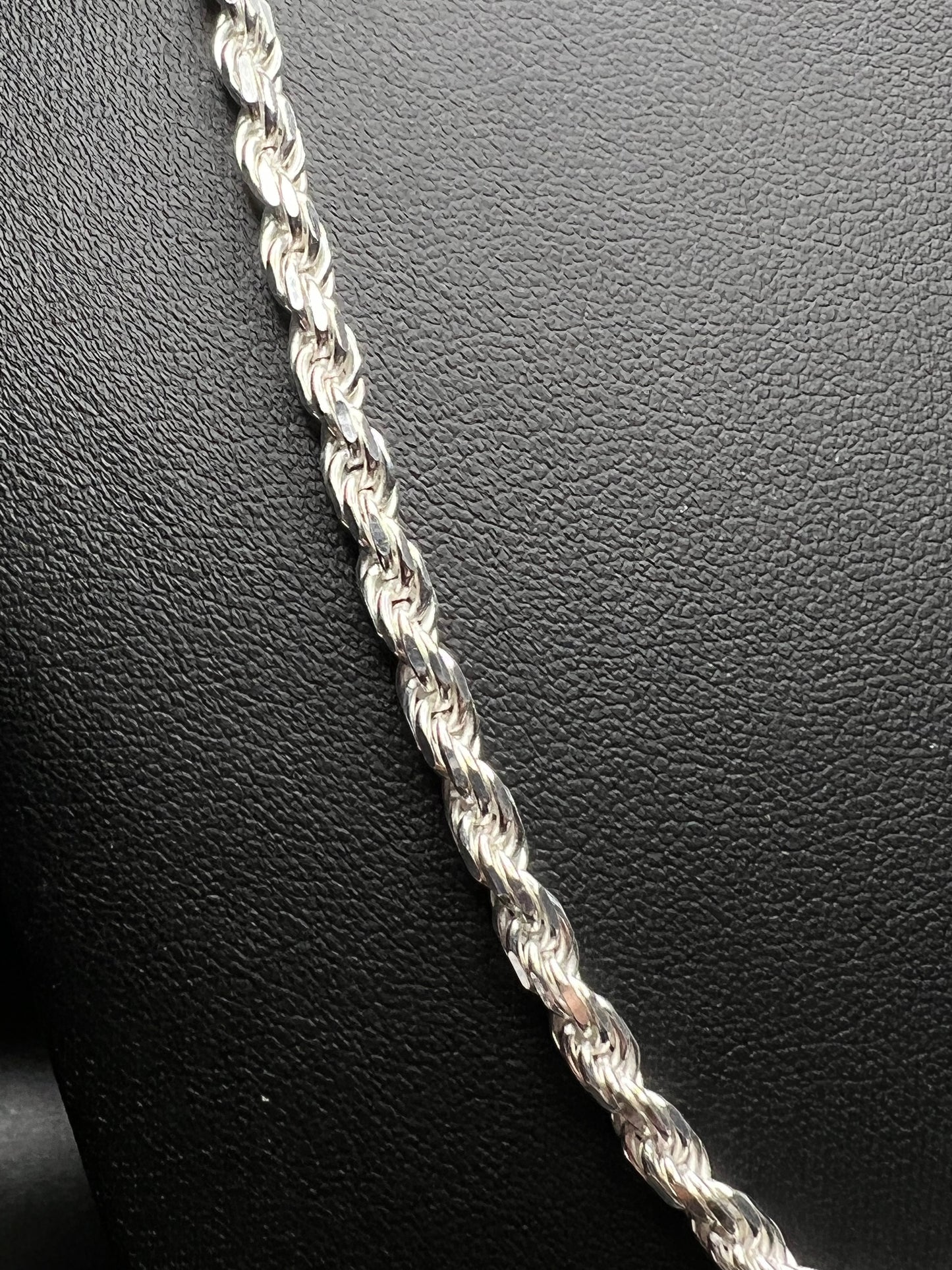 20” 3.9mm silver rope